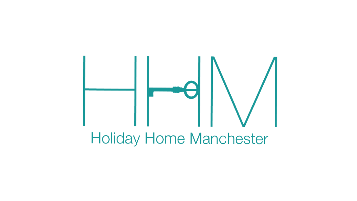 HOliday HOme Manchester Logo 3 Green Letters with Green Door Key